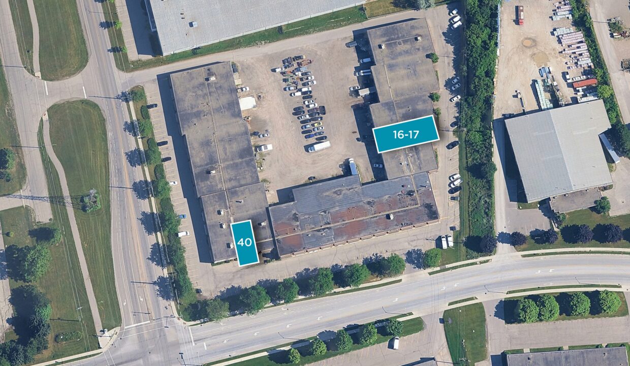 100 Sheldon Dr, Cambridge - aerial w 40, 16-17
